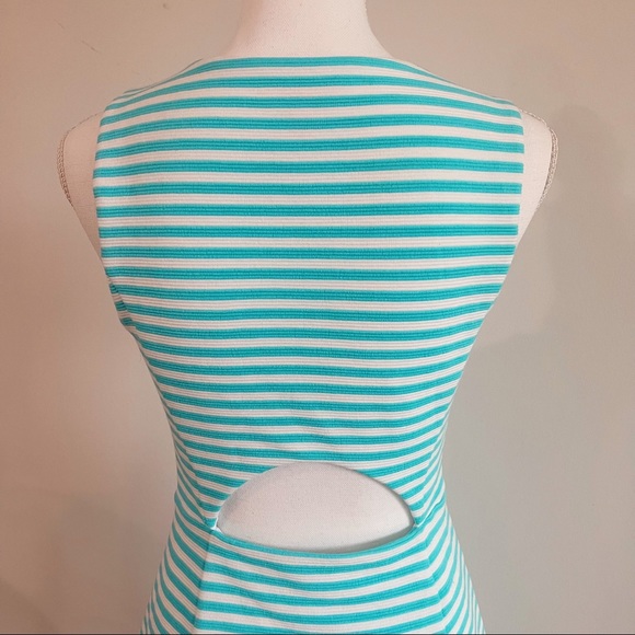 Lilly Pulitzer White and Blue Striped Dresd - Picture 4 of 7